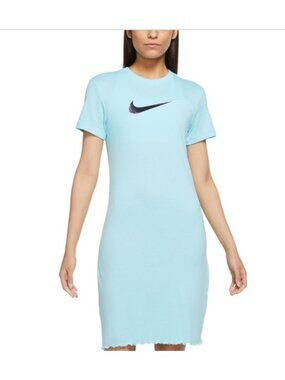 NWT Nike Shift Dress Womens ‎ Size 1X Knee Length Swoosh  Short Sleeve